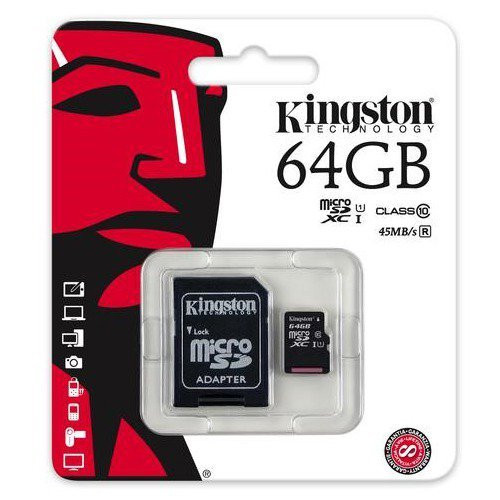 Kingston Kingston Canvas Select Plus/Micro SDXC/64GB/UHS-I U1 / Class 10/+ Adaptér