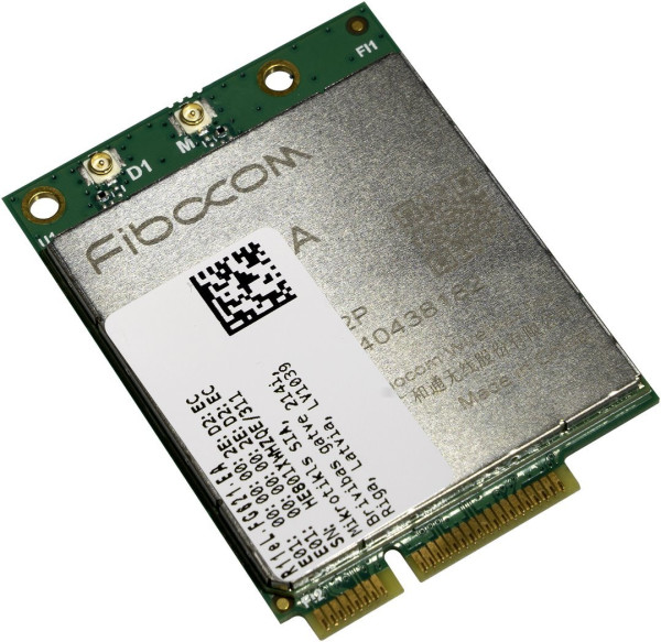 MikroTik MikroTik R11eL-FG621-EA miniPCi-e karta, 3G/LTE, 2x u.Fl