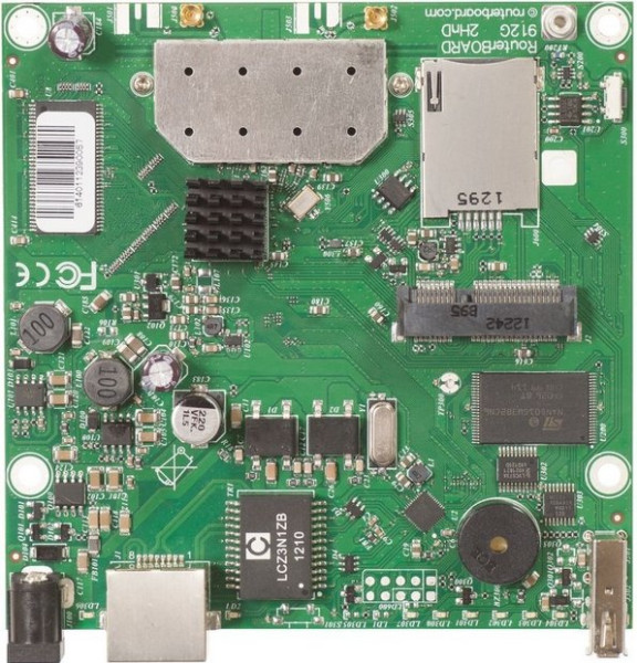 MikroTik MikroTik RouterBOARD RB912UAG-2HPnD, 802.11b/g/n, RouterOS L4, miniPCIe