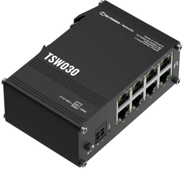 Teltonika Teltonika TSW030 Průmyslový switch bez managementu, 8x LAN
