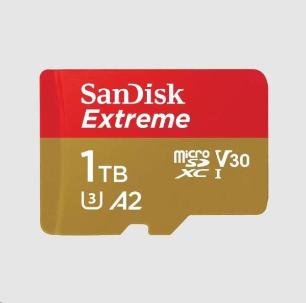 SanDisk SanDisk micro SDXC karta 1TB Extreme (190 MB/s Class 10, UHS-I U3 V30) + adaptér