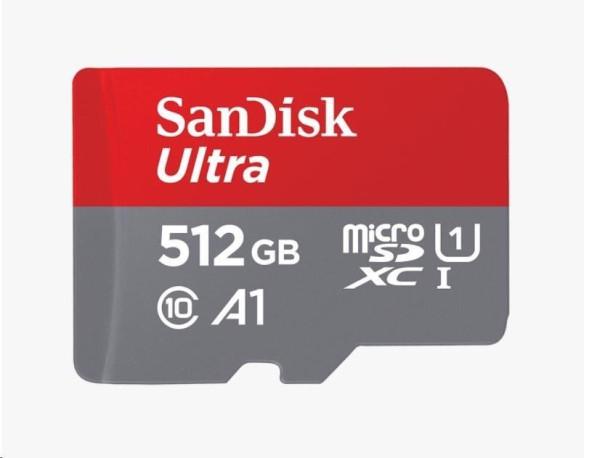 SanDisk SanDisk MicroSDXC karta 512GB Ultra (150 MB/s, A1 Class 10 UHS-I) + adaptér