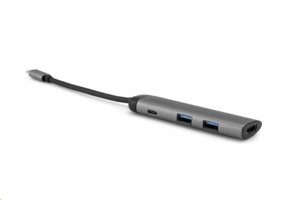 Verbatim VERBATIM Dokovací stanice USB-C 4v1, 1x HDMI, 1xUSB-C, 2xUSB, šedá