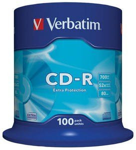Verbatim VERBATIM CD-R(100-Pack)Spindle/EP/DL/52x/700MB
