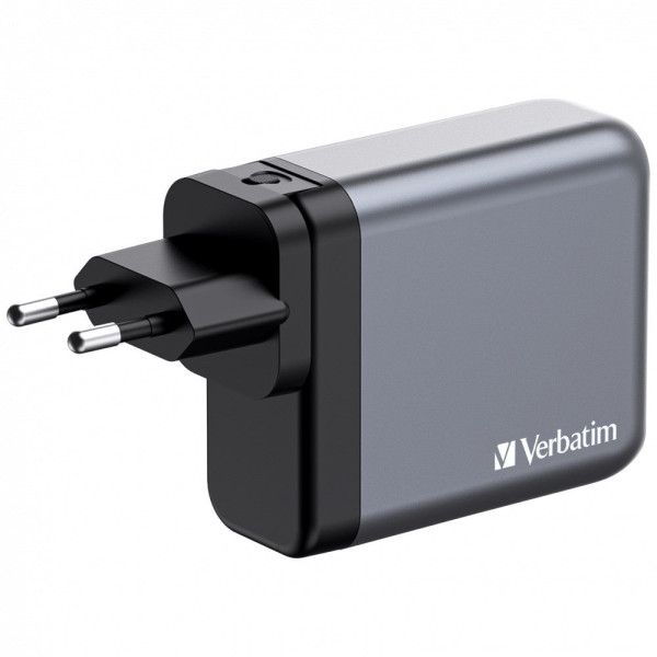 Verbatim VERBATIM GaN Nabíječka do sítě GNC-140, 140W, 3x USB-C, 1x USB