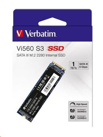 Verbatim VERBATIM SSD Vi560 S3 M.2 1TB SATA III, W 520/ R 490MB/s