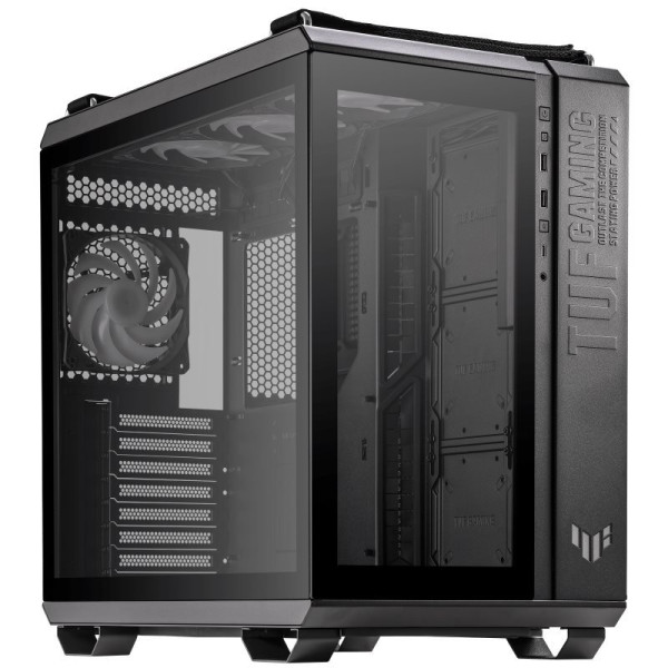 ASUS Taiwan ASUS case TUF GAMING GT502 PLUS, Mid Tower, průhledná bočnice, 4x 120mm ARGB Fan, černá