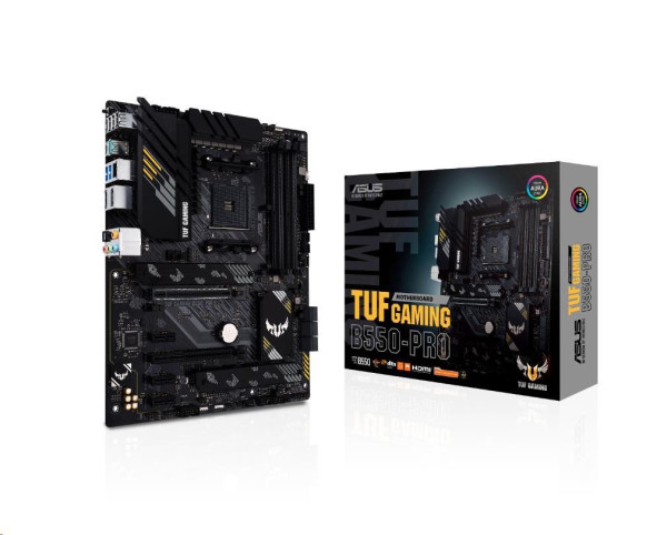 ASUS Taiwan ASUS MB Sc AM4 TUF GAMING B550-PRO, AMD B550, 4xDDR4, 1xDP, 1xHDMI