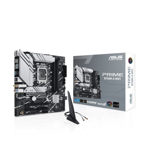 ASUS Taiwan ASUS MB Sc LGA1700 PRIME B760M-A WIFI, Intel B760, 4xDDR5, 1xDP, 2xHDMI, mATX