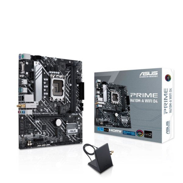 ASUS Taiwan ASUS MB Sc LGA1700 PRIME H610M-A WIFI D4, Intel H610, 2xDDR4, 1xDP, 1xHDMI, 1xVGA, WI-FI, mATX
