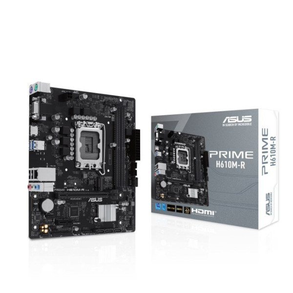 ASUS Taiwan ASUS MB Sc LGA1700 PRIME H610M-R SI, Intel H610, 2xDDR5, 1xHDMI, 1xDP, 1xVGA, mATX