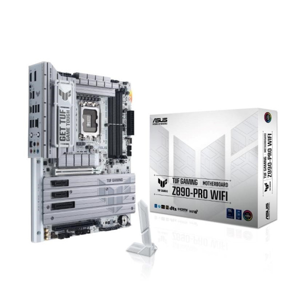 ASUS Taiwan ASUS MB Sc LGA1851 TUF GAMING Z890-PRO WIFI, Intel Z890, 4xDDR5, 1xDP, 1xHDMI, 2xThunderbolt, WI-FI, ATX