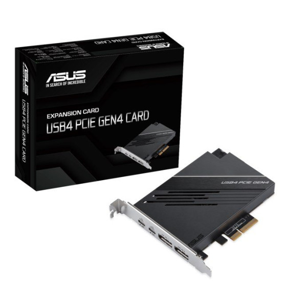 ASUS Taiwan ASUS Rozšiřovací karta USB4 PCIe Gen4, PCIe 4.0 x4, 2x USB4 Typ-C, 2x DP