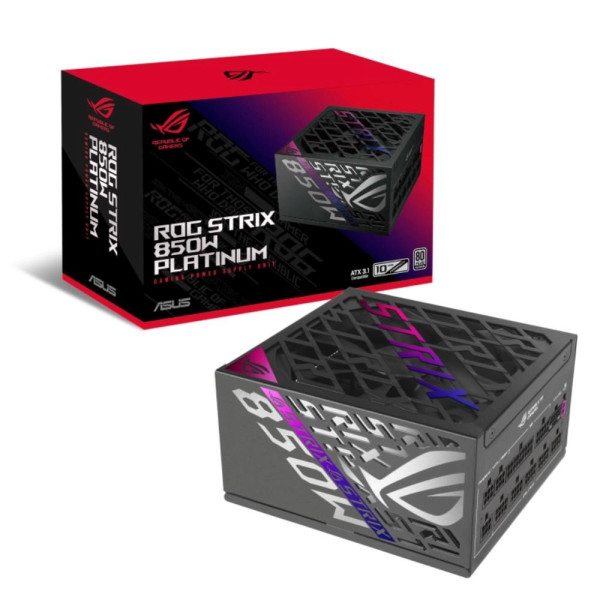 ASUS Taiwan ASUS zdroj ROG STRIX 850W, 120mm, 80Plus Platinum, černá