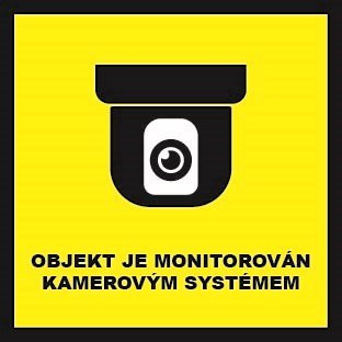 CCTV Výstražná samolepka obrázek vnitřní kamery
