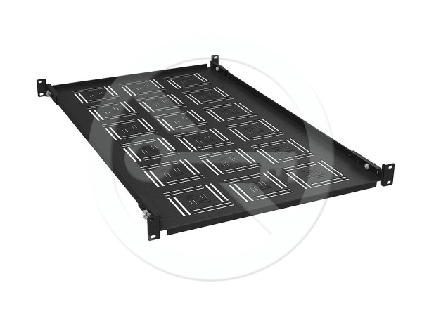 Solarix Solarix Police 19" 1U 750mm pevná BK úchyt na přední i zadní lišty UP-17-B