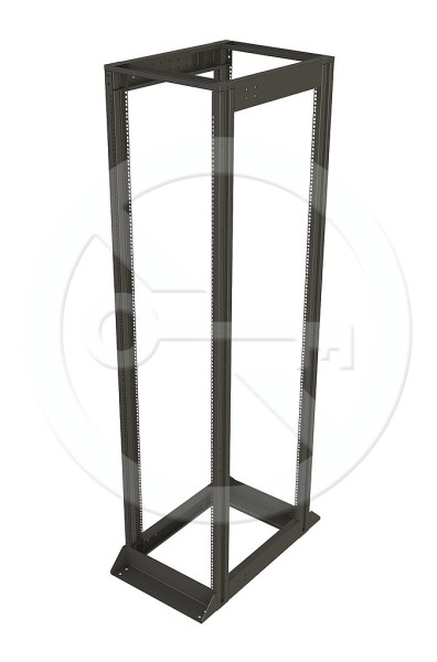 Solarix Solarix Rozvaděčový rám 19" 42U 600x1000, černý, vysokonosný, nosnost 1200 kg, komplet, VR-42-B