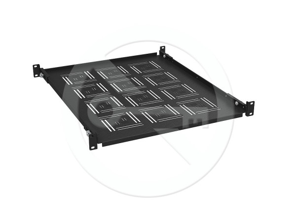 Solarix Solarix Police 19" 1U 550mm pevná BK úchyt na přední i zadní lišty UP-15-B