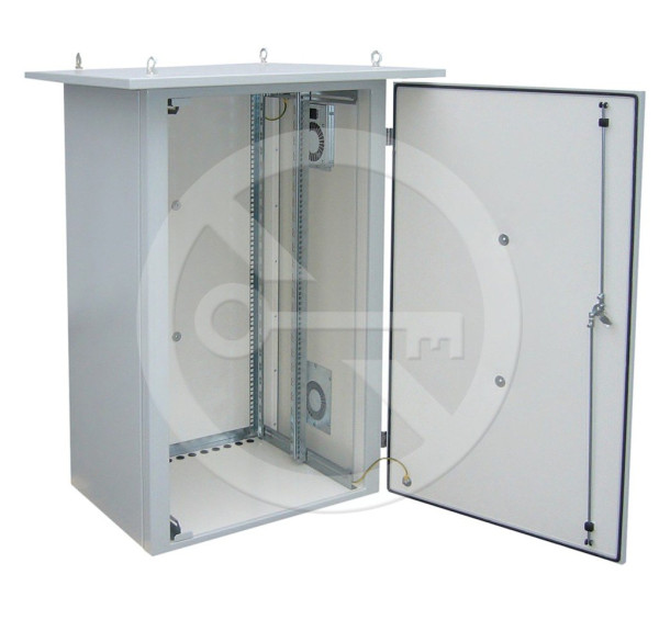 Solarix Solarix Rozvaděč termoizolovaný LC-07, 15U 700x400, RAL 7035 s vent. pravá bočnice LC-07-15U-74-25002-0P-G