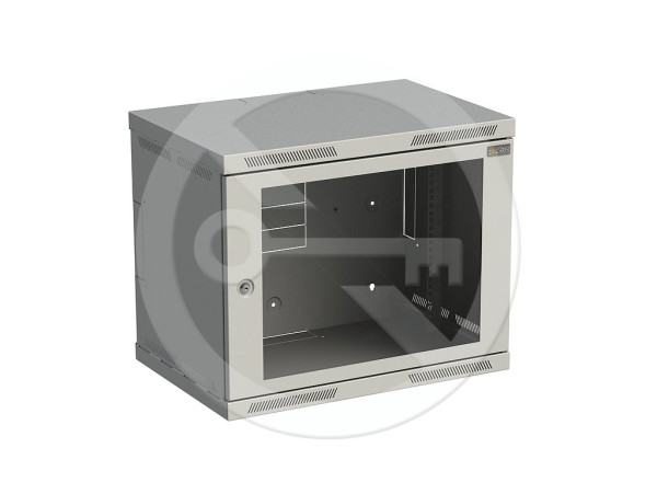 Solarix Solarix Rozvaděč nástěnný SENSA 9U 400mm, dveře sklo, RAL 7035, SENSA-9U-64-11-G
