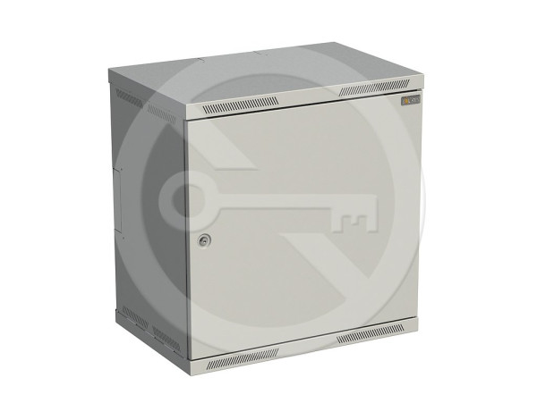 Solarix Solarix Rozvaděč nástěnný SENSA 12U 400mm, dveře plech, RAL 7035, SENSA-12U-64-21-G