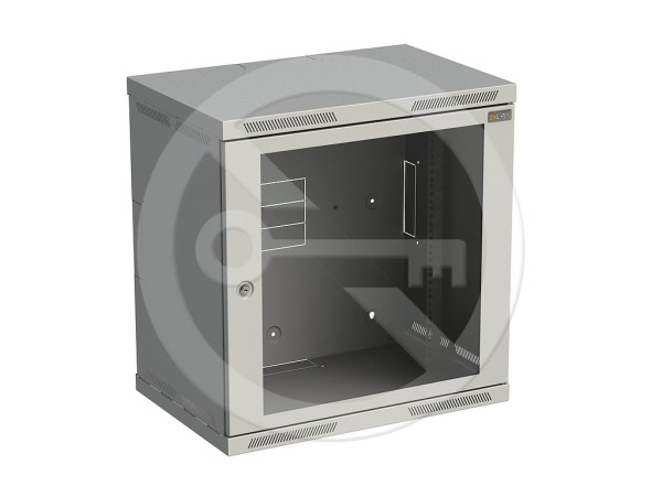 Solarix Solarix Rozvaděč nástěnný SENSA 12U 400mm, dveře sklo, RAL 7035, SENSA-12U-64-11-G