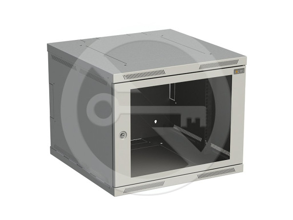 Solarix Solarix Rozvaděč nástěnný SENSA 9U 600mm, dveře sklo, RAL 7035, SENSA-9U-66-11-G