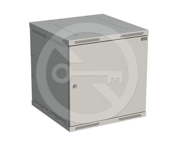 Solarix Solarix Rozvaděč nástěnný SENSA 12U 600mm, dveře plech, RAL 7035, SENSA-12U-66-21-G