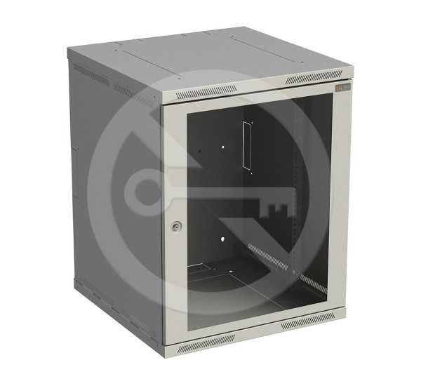 Solarix Solarix Rozvaděč nástěnný SENSA 15U 600mm, dveře sklo, RAL 7035, SENSA-15U-66-11-G