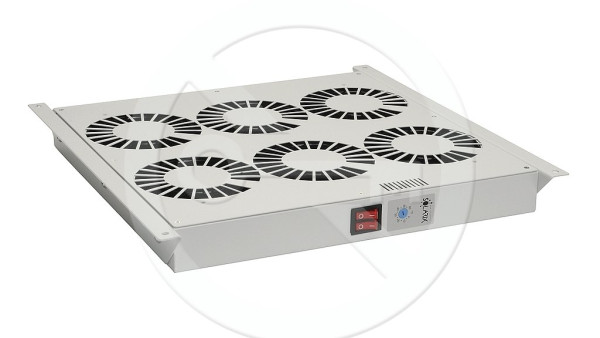 Solarix Solarix Ventilační jednotka univerzální 6 ventilátorů s termostatem RAL7035 do stropu i do dna VJ-R6