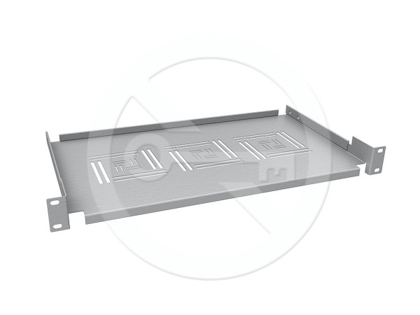 Solarix Solarix Police 19" 1U 250mm ukládací plato RAL 7035 úchyt na přední lišty UP-02-G