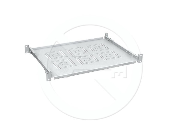 Solarix Solarix Police 19" 1U 350mm pevná RAL 7035 úchyt na přední i zadní lišty UP-13-G