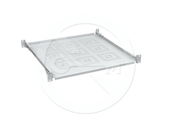 Solarix Solarix Police 19" 1U 450mm pevná RAL 7035 úchyt na přední i zadní lišty UP-14-G