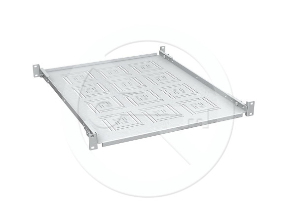 Solarix Solarix Police 19" 1U 550mm pevná RAL 7035 úchyt na přední i zadní lišty UP-15-G