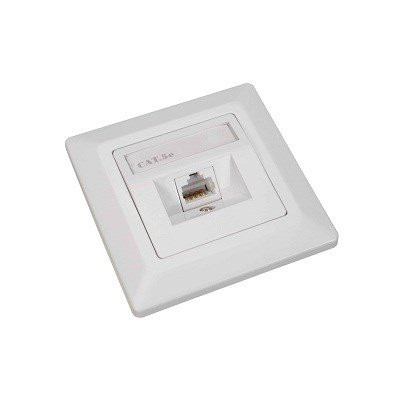 Solarix Solarix Zásuvka Solarix CAT5E STP 1 x RJ45 pod omítku bílá SX9-1-5E-STP-WH