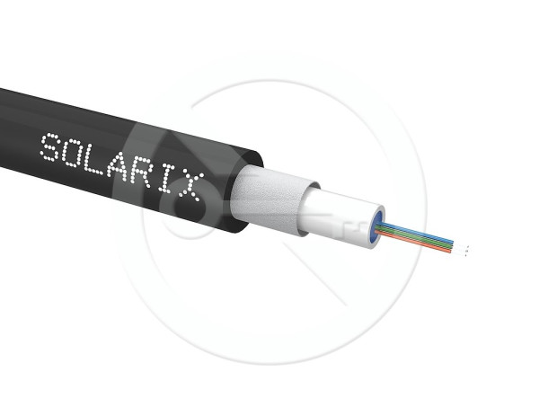 Solarix Solarix Univerzální kabel CLT Solarix 04vl 50/125 LSOH E<sub>ca</sub> OM2 černý SXKO-CLT-4-OM2-LSOH