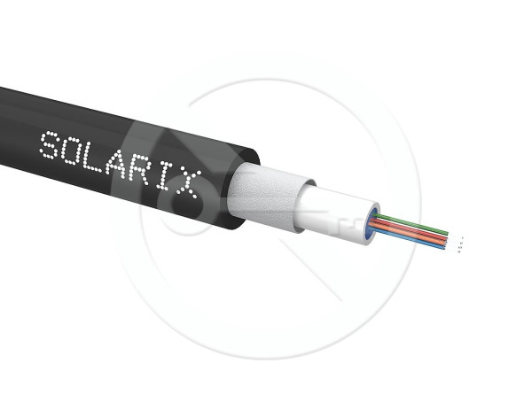 Solarix Solarix Univerzální kabel CLT Solarix 08vl 50/125 LSOH E<sub>ca</sub> OM3 černý SXKO-CLT-8-OM3-LSOH