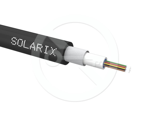Solarix Solarix Univerzální kabel CLT Solarix 12vl 50/125 LSOH E<sub>ca</sub> OM3 černý SXKO-CLT-12-OM3-LSOH