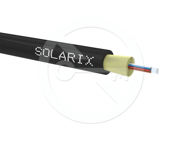Solarix Solarix DROP1000 kabel Solarix 08vl 9/125 3,0mm LSOH E<sub>ca</sub> černý SXKO-DROP-8-OS-LSOH