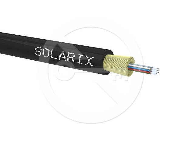 Solarix Solarix DROP1000 kabel Solarix 12vl 9/125 3,2mm LSOH E<sub>ca</sub> černý 500m SXKO-DROP-12-OS-LSOH