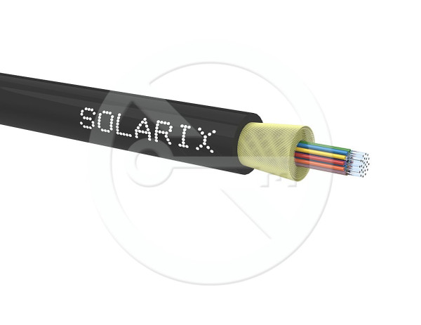 Solarix Solarix DROP1000 kabel Solarix 24vl 9/125 3.9mm LSOH E<sub>ca</sub> černý SXKO-DROP-24-OS-LSOH