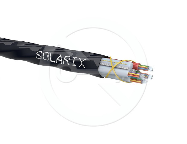 Solarix Solarix Zafukovací kabel MICRO Solarix 48vl 9/125 HDPE F<sub>ca</sub> černý SXKO-MICRO-48-OS-HDPE