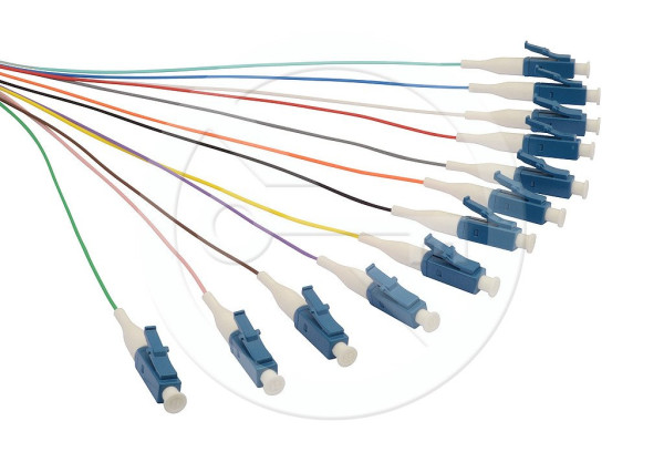Solarix Solarix Pigtail 9/125 LCupc SM OS 1,5m, balení 12ks - barvy SXPI-LC-UPC-OS-1,5M-12PCK
