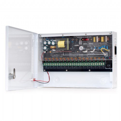 CCTV PS-1212-16C stabilizovaný zdroj  12V / 12A , 16 výstupů