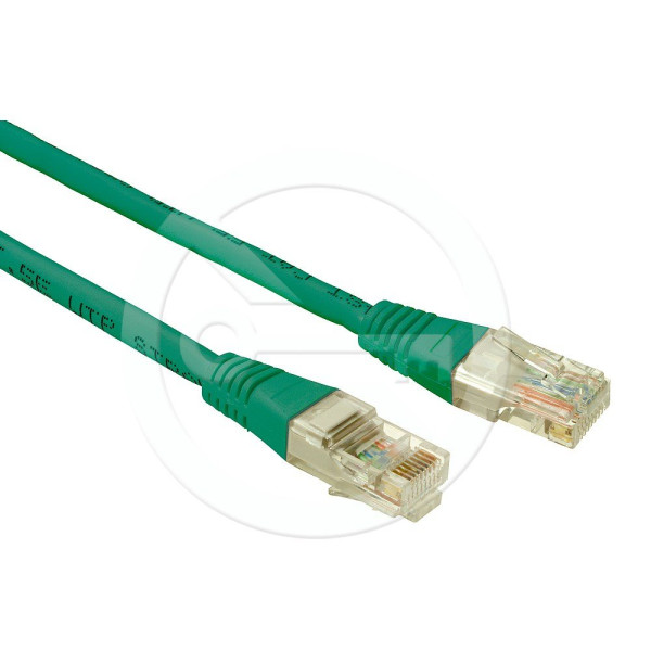Solarix Solarix Patch kabel CAT5E UTP PVC 0,5m zelený non-snag-proof C5E-155GR-0,5MB