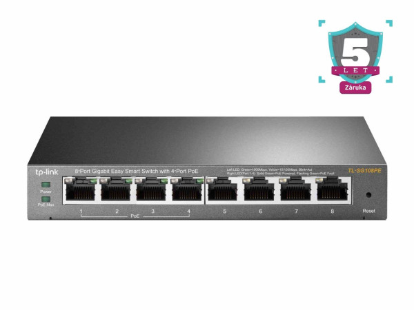 TP-LINK Czech, s. r. o. TP-Link TL-SG108PE PoE Switch