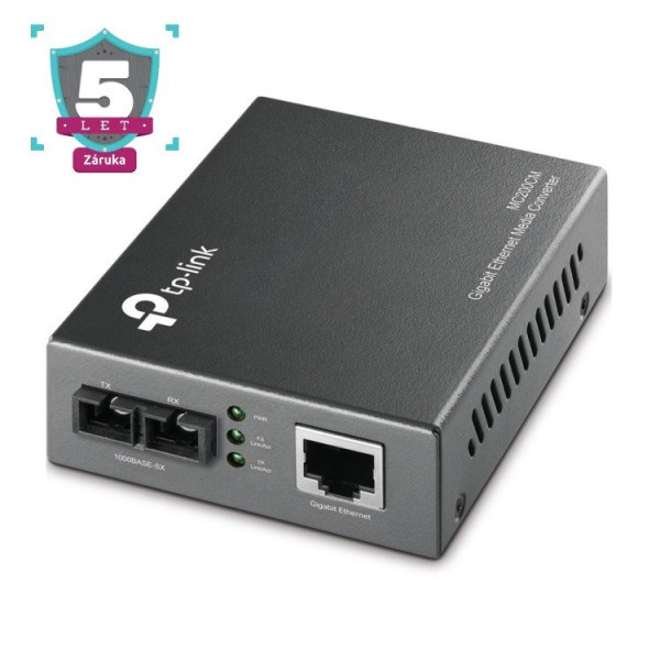TP-LINK Czech, s. r. o. TP-Link MC200CM Multimode konvertor, 1Gbps, 2x SC, 0.5km