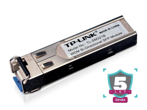 TP-LINK Czech, s. r. o. TP-Link 1G SFP optický modul SM321B, WDM, SM, 1310nm, 1x LC konektor, 10km