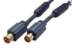 Clicktronic Clicktronic HQ OFC Kabel anténní TV, 95dB, IEC169-2, M-F, 5m, modrý