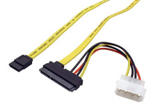 goobay goobay Kabel SATA 6Gb/s datový 45cm + napájecí 12cm